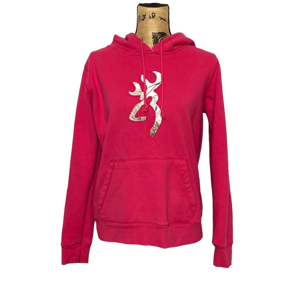 Browning Pink Hoodie Sweatshirt L